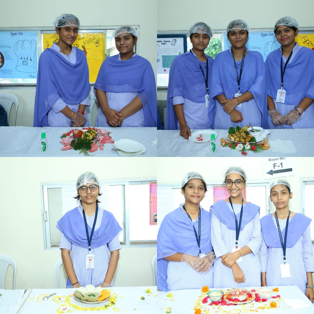 Students present their dishes 